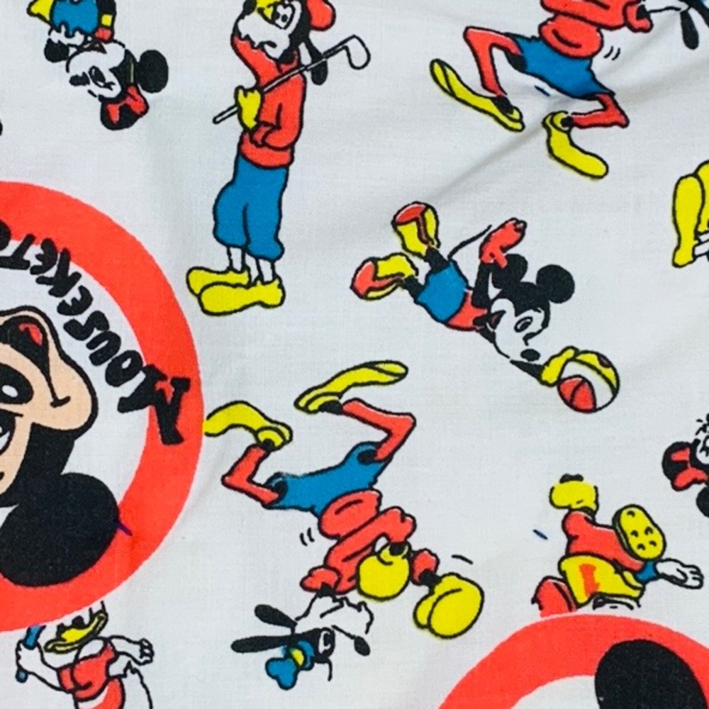 Vintage Handmade Patchwork Mickey Mouse Disney Baby Blanket - Picture 4 of 10